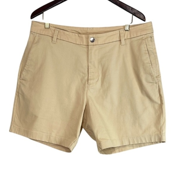 Lululemon Men’s Commission Classic-Fit Short 7" Oxford Prosecco / White Size 36 - Picture 13 of 13